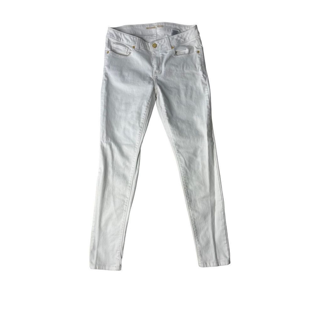 Michael Kors White Mid Rise Jeans Women’s Size 6
